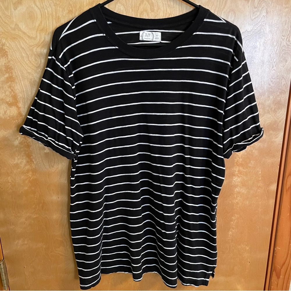 Maurices 24/7 Oversized Striped T-Shirt